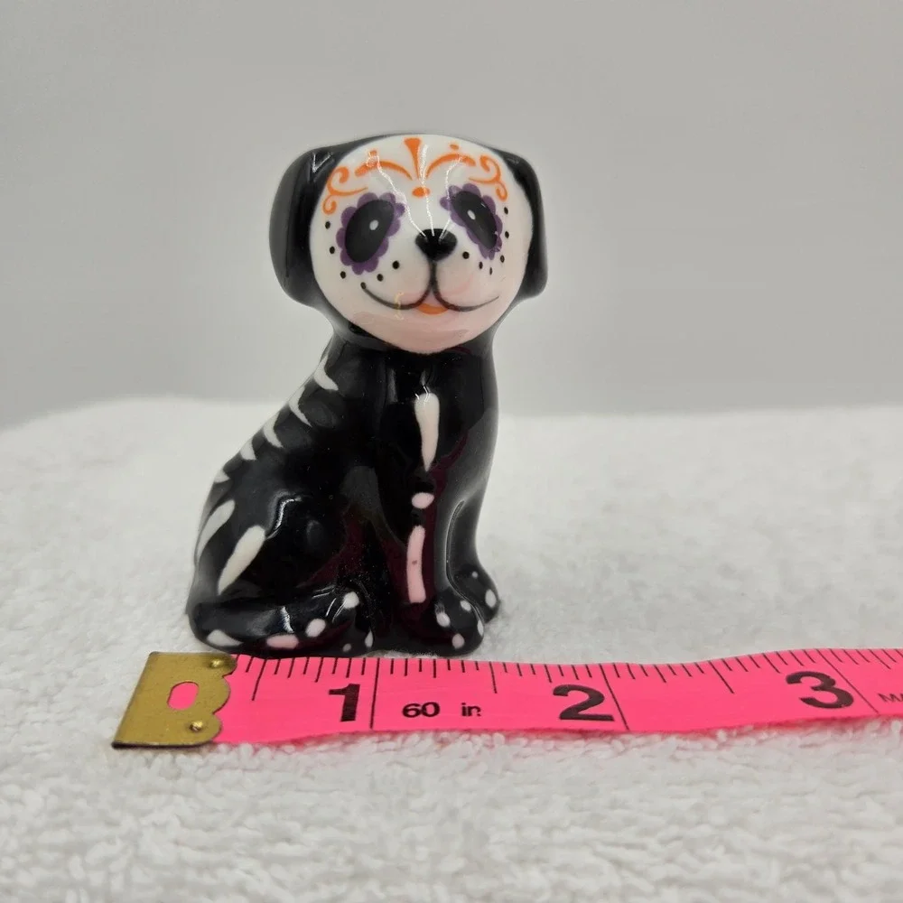 Halloween Cat Dog Sugar Skull Dia De Muertos Day of Dead Salt & Pepper Shakers